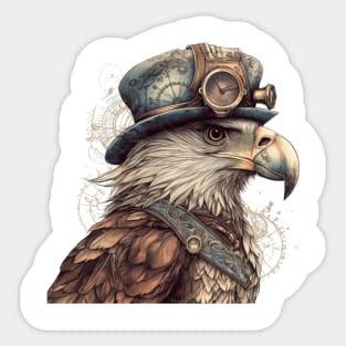 Steampunk Eagle Sticker